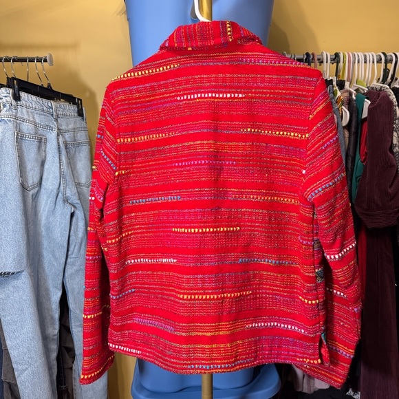 Coldwater Creek Multicolor Striped Jacket